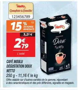 Netto NETTO Café moulu dégustation doux offre