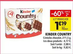 Supeco Kinder Kinder Country offre