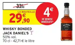 Intermarché Whisky bonded jack daniel's offre