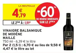 Intermarché Vinaigre balsamique de modène maille offre