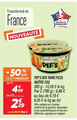 Netto MAÎTRE COQ Pep's box rome pizza offre