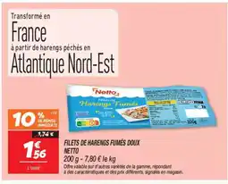 Netto NETTO Filets de harengs fumés doux offre