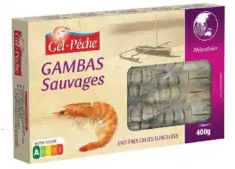 Super U Gambas sauvages entieres crues offre