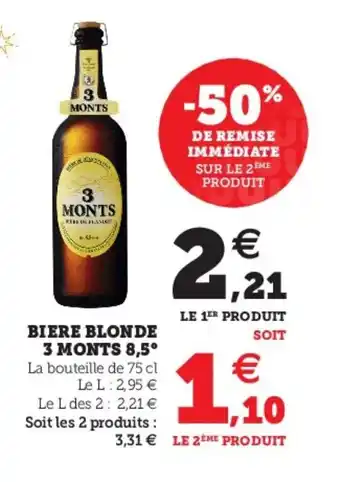 Super U Biere blonde 3 monts offre