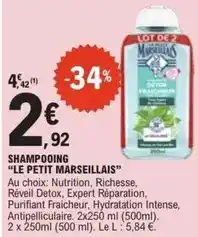 E.Leclerc Le petit marseillais - shampooing offre