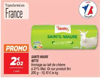 Netto NETTO Sainte-maure offre