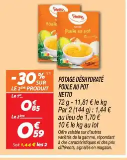 Netto NETTO Potage déshydraté poule au pot offre