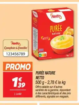 Netto NETTO Purée nature offre