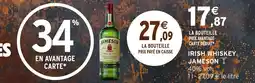 Intermarché Irish whiskey jameson offre