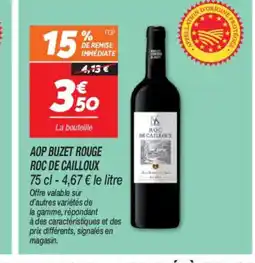 Netto Aop buzet rouge roc de cailloux offre