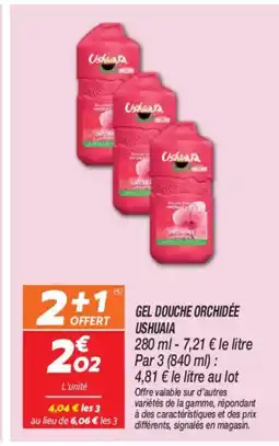 Netto USHUAIA Gel douche orchidée offre