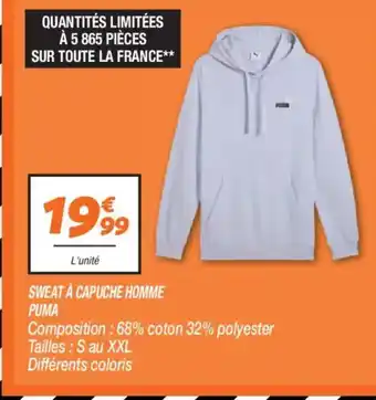 Netto PUMA Sweat à capuche homme offre