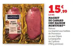 Bi1 Magret de canard cru maison montfort offre