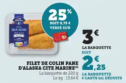 Bi1 Filet de colin pane d'alaska cite marine offre