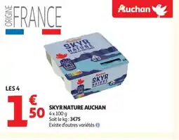 Auchan Supermarché AUCHAN Skyr nature offre
