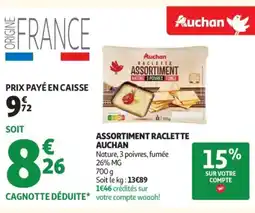 Auchan Supermarché AUCHAN Assortiment raclette offre