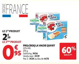Auchan Supermarché LA VACHE QUI RIT Pik&croq offre