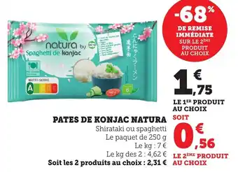 Bi1 Pates de konjac natura offre