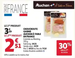 Auchan Supermarché Choucroute garnie auchan à table en france offre