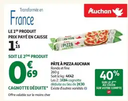 Auchan Supermarché AUCHAN Pâte à pizza offre