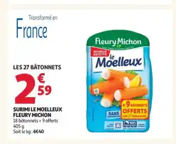 Auchan Supermarché FLEURY MICHON Surimi le moelleux offre