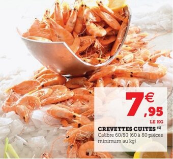 Hyper U Crevettes cuites offre
