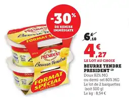Bi1 Beurre tendre president offre