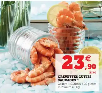 Hyper U Crevettes cuites sauvages offre