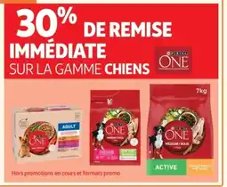 Auchan Supermarché PURINA ONE Sur la gamme chiens offre