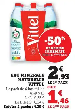 Bi1 Eau minerale naturelle vittel offre