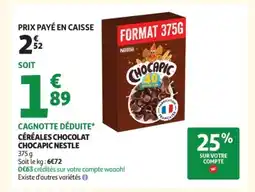 Auchan Supermarché Céréales chocolat chocapic nestle offre
