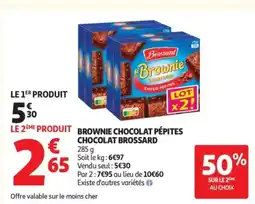 Auchan Supermarché BROSSARD Brownie chocolat pépites chocolat offre