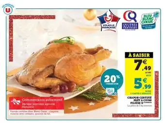 Hyper U Chapon certifié prêt à cuire filière u offre