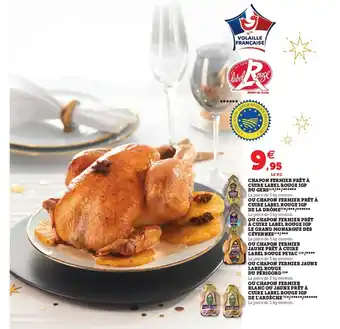 Hyper U Chapon fermier prêt à cuire label rouge IGP du gers offre