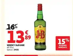 Auchan Supermarché J&B RARE Whisky offre