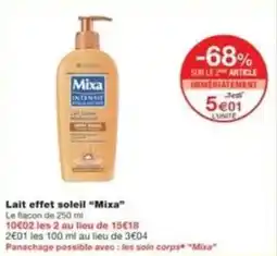 Monop' Lait effet soleil mixa offre