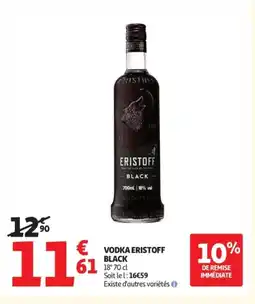 Auchan Supermarché ERISTOFF BLACK Vodka offre