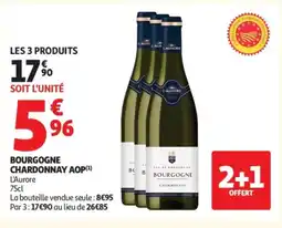 Auchan Supermarché Bourgogne chardonnay aop offre