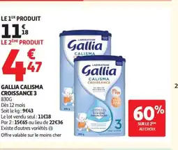 Auchan Supermarché Gallia calisma croissance 3 offre