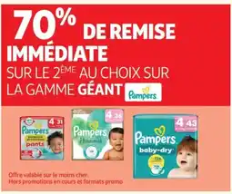 Auchan Supermarché PAMPERS Sur la gamme géant offre