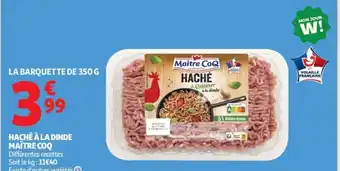 Auchan Supermarché MAÎTRE COQ Haché à la dinde offre