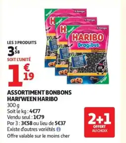 Auchan Supermarché HARIBO Assortiment bonbons hari'ween offre