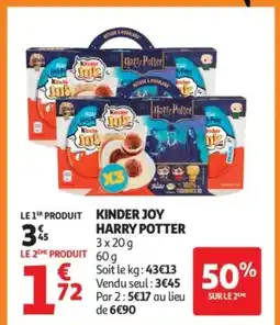 Auchan Supermarché KINDER JOY Harry potter offre