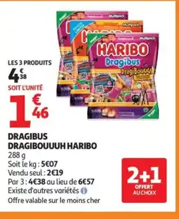 Auchan Supermarché HARIBO Dragibus dragibouuuh offre