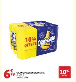Auchan Supermarché ORANGINA Jaune canette offre