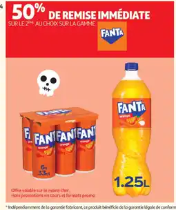 Auchan Supermarché FANTA Sur la gamme offre