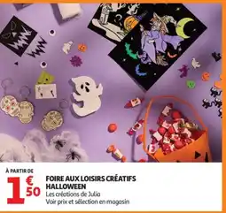 Auchan Supermarché Foire aux loisirs créatifs halloween offre