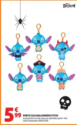 Auchan Supermarché Porte cles halloween stitch offre