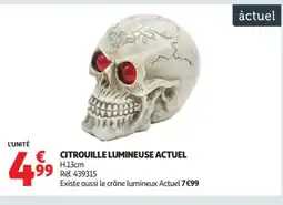 Auchan Supermarché ACTUEL Citrouille lumineuse offre
