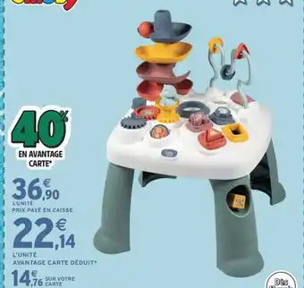 Intermarché Express Smoby - table d'activités offre
